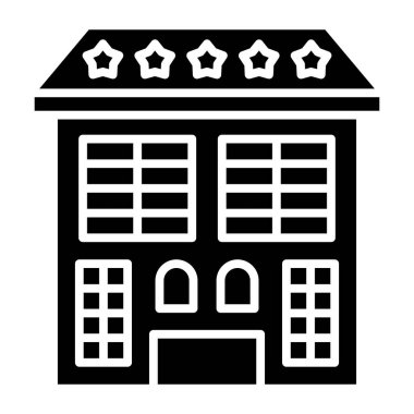 Otel simgesi vektör illüstrasyonu