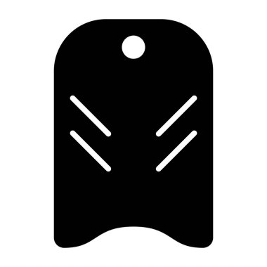 Bodyboard basit simgesi, vektör illüstrasyonu
