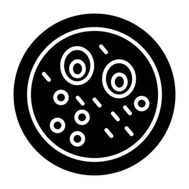 Basit hücre simgesi, vektör illüstrasyonu