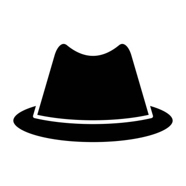 Kovboy şapkası. Web simgesi basit illüstrasyon