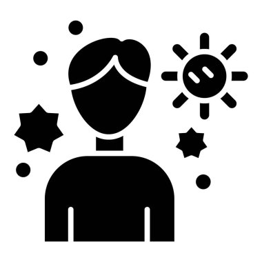 enfeksiyon simgesi, vektör illüstrasyonu 