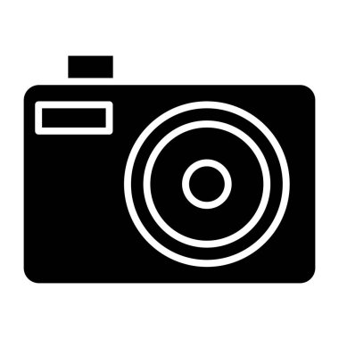 Kamera. Web simgesi basit illüstrasyon