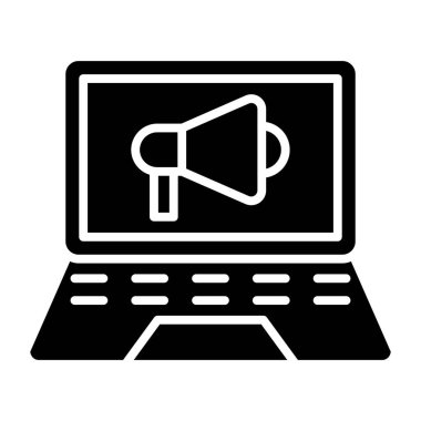 Pazarlama simgesi, vektör illüstrasyonu 