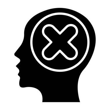 Hata simgesi, vektör illüstrasyonu 