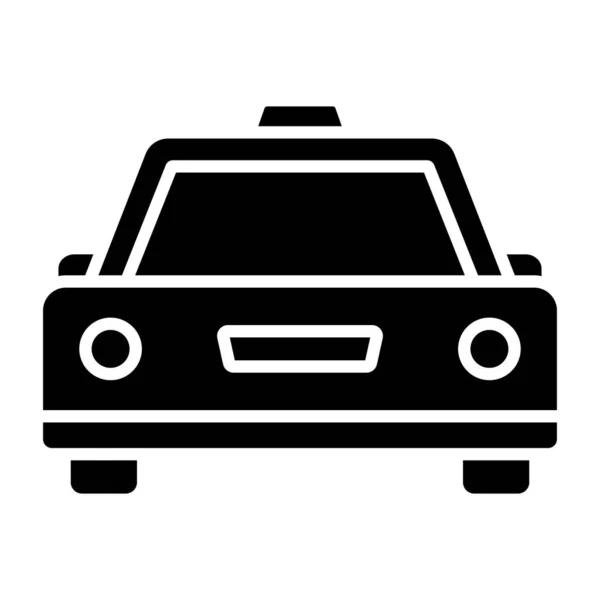 Taxi Vektor Illusztráció Egyszerű Tervezés — Stock Vector
