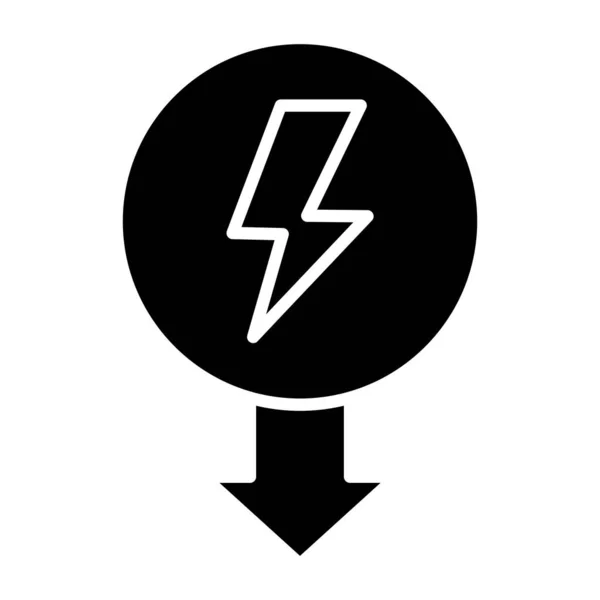 Reducir Consumo Energía Icono Simple Ilustración Vectorial — Archivo Imágenes Vectoriales