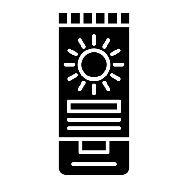 Ícone Protetor Solar Ilustração Vetorial —  Vetores de Stock