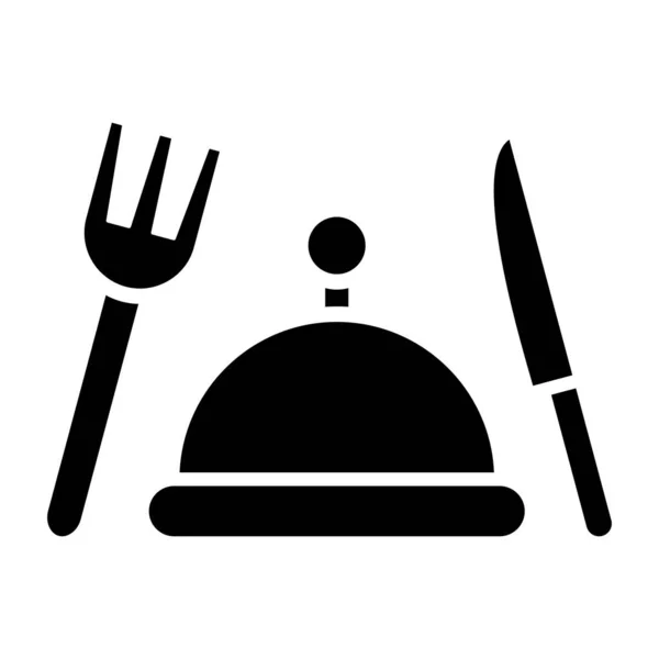 Іконка Ресторану Векторна Ілюстрація — стоковий вектор
