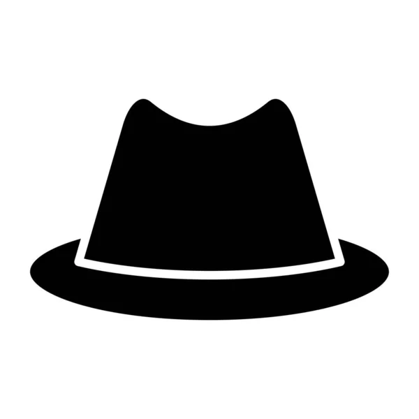 Kovboy Şapkası Web Simgesi Basit Illüstrasyon — Stok Vektör