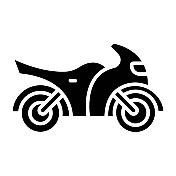 Motocicleta Ícone Vetor Ilustração —  Vetores de Stock