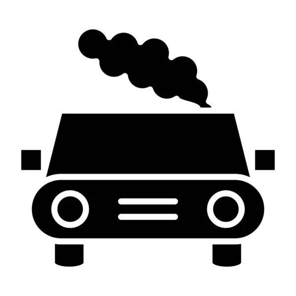 Poluição Automóvel Ícone Web Ilustração Simples — Vetor de Stock