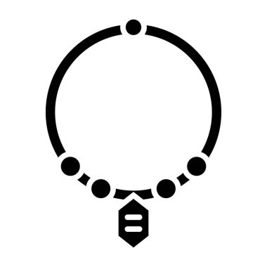 kolye simgesi, vektör illüstrasyonu 