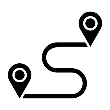 konum. Web simgesi basit illüstrasyon