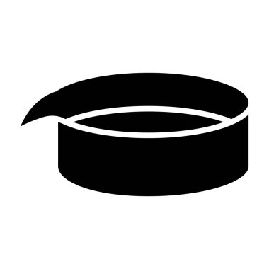 Buharlaşan Tabak simgesi, vektör illüstrasyonu 