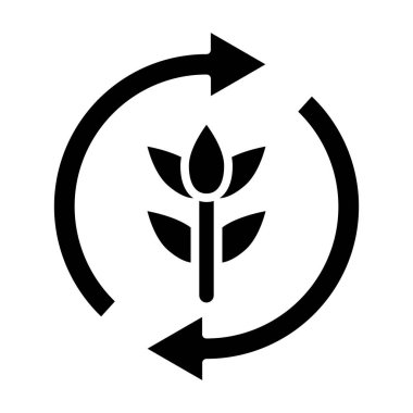 Çevre dostu simge, vektör illüstrasyonu