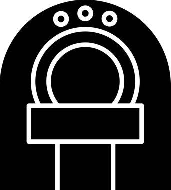 CT taramasının vektör illüstrasyonu