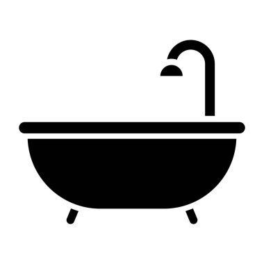 Küvet ikonu vektör illüstrasyonu