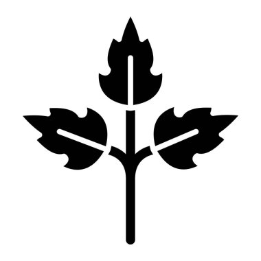 Yaprak. Web simgesi basit tasarım