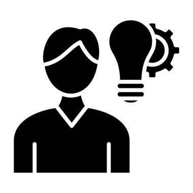 Fikir simgesi vektör illüstrasyonu