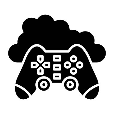 oyun vektörü sembolü düz simge