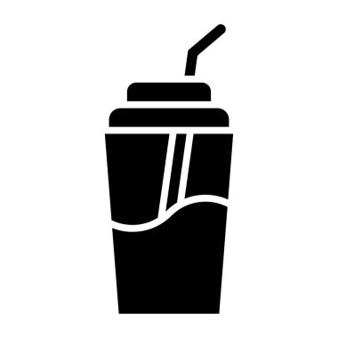 Gazoz. Web simgesi basit illüstrasyon