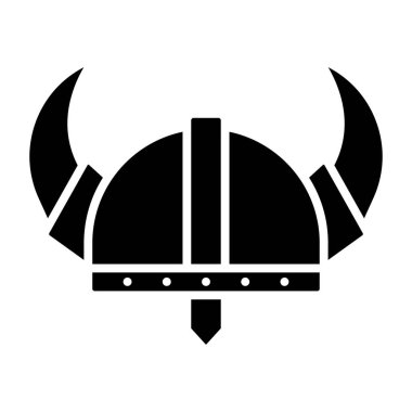 Viking simgesi, vektör illüstrasyonu basit tasarım