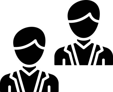 Erkekler. Web simgesi basit illüstrasyon