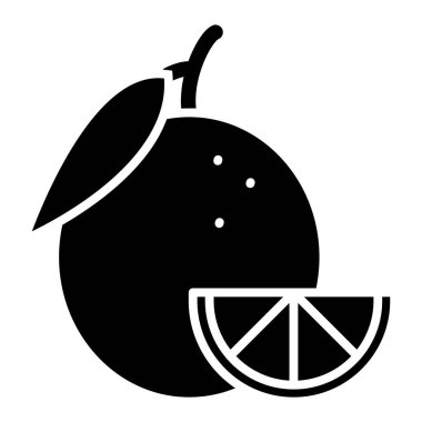 turuncu simge, vektör çizimi