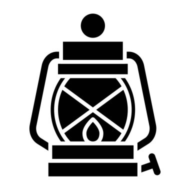 Yağ lambası. Web simgesi basit tasarım