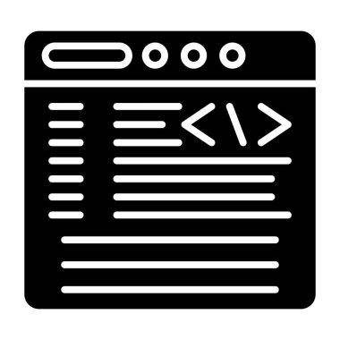 Belge. Web simgesi basit illüstrasyon