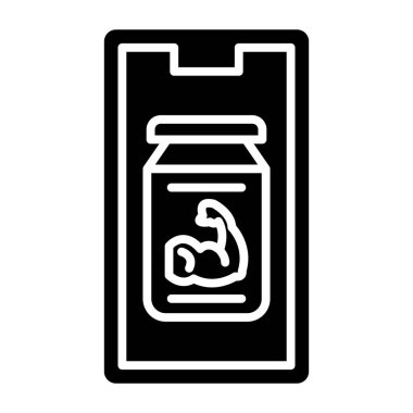 protein tozu kutsal kişilerin resmi, vektör çizim