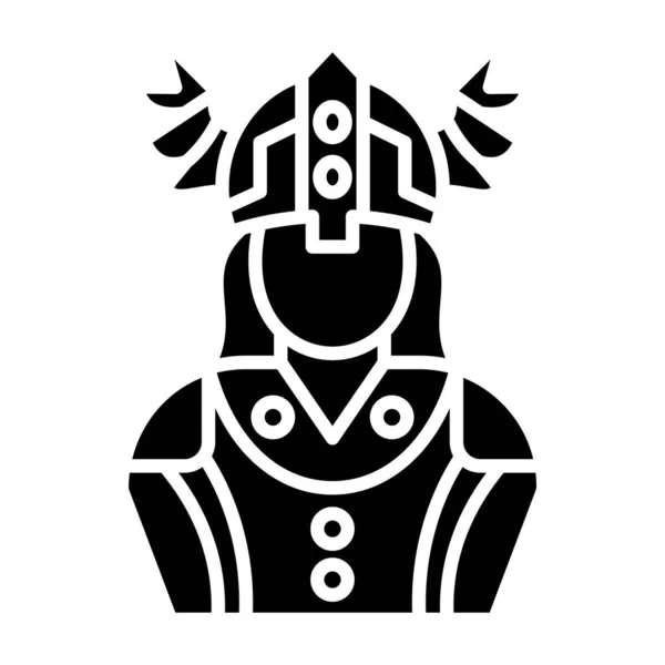 Valkyrie Icon Vector Illustration Simple Design — 스톡 벡터
