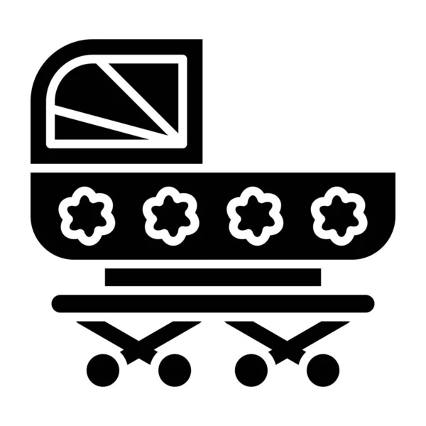 Baby Stroller Icon Vector Illustration — Stock Vector