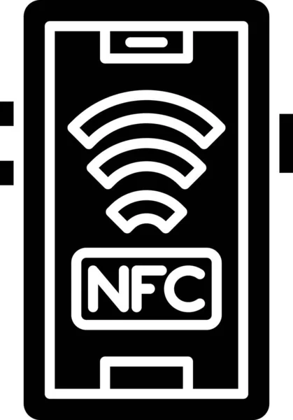 NFC simgesi, vektör illüstrasyonu 