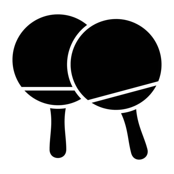 Masa Tenisi Raketi Ikonu Vektör Illüstrasyonu — Stok Vektör
