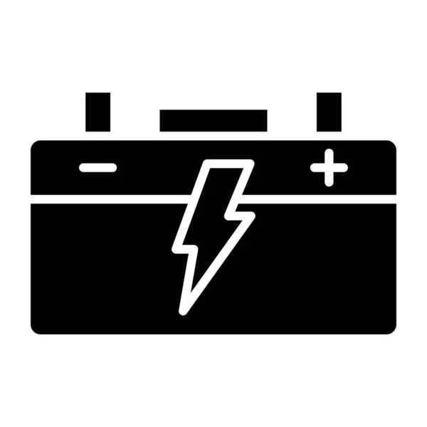 Icono Batería Ilustración Simple Los Iconos Vectores Automóviles Para Web — Vector de stock