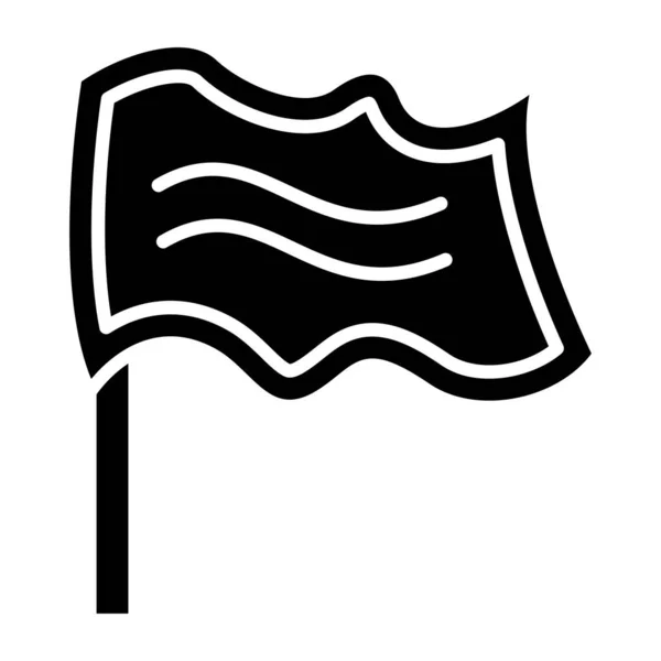 Icône Drapeau Illustration Vectorielle — Image vectorielle
