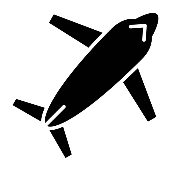 Uçak Web Simgesi Basit Illüstrasyon — Stok Vektör