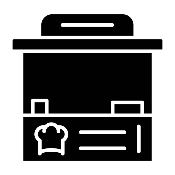 Chef Ícone Web Ilustração Simples —  Vetores de Stock