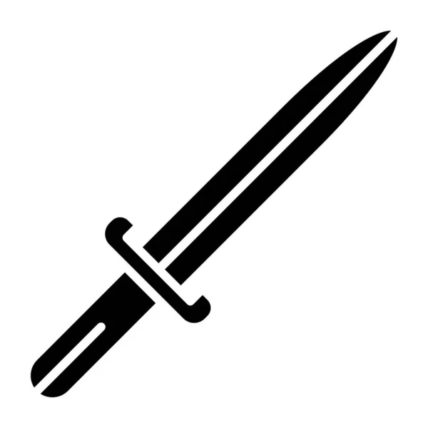 Ilustração Simples Ícones Vetor Lâmina Espada Para Web —  Vetores de Stock