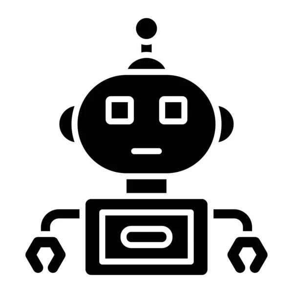 Robot Icono Web Ilustración Simple — Archivo Imágenes Vectoriales