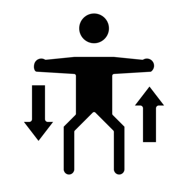 Squat Man Icône Illustration Vectorielle — Image vectorielle