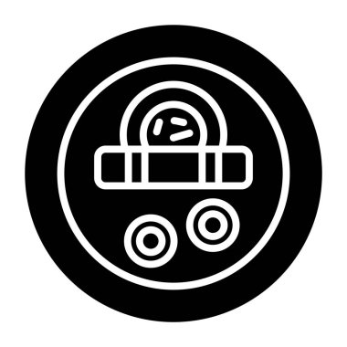 Masala Dosa simgesi, vektör illüstrasyonu 