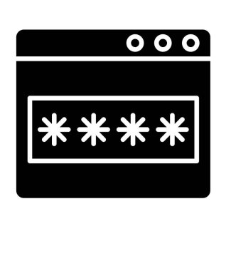 parola simgesi, vektör çizimi