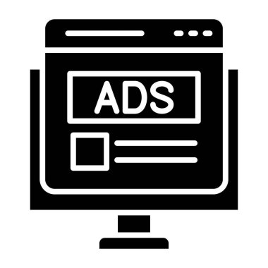 İnternet Ekleri simgesi, vektör illüstrasyonu 