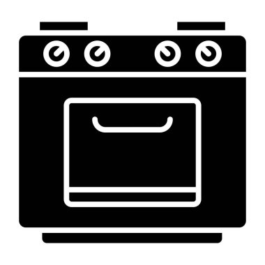 gaz ocağı kutsal kişilerin resmi, vektör çizim