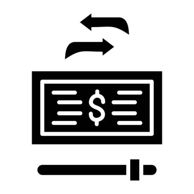 Azami Aktarım Miktar simgesi, vektör illüstrasyonu 