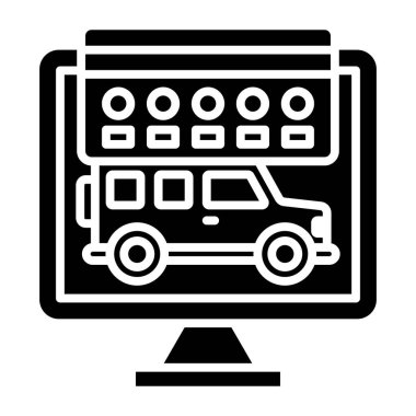 Çevrimiçi Ödemeler simgesi, vektör illüstrasyonu