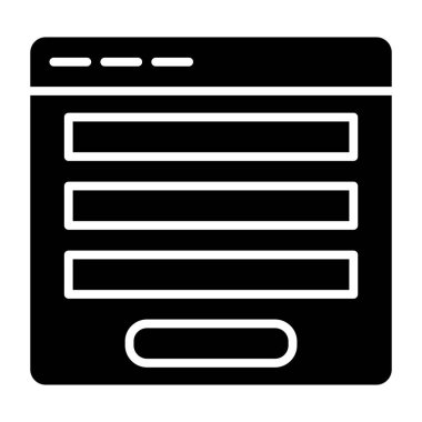 Basit simge, vektör illüstrasyonuName