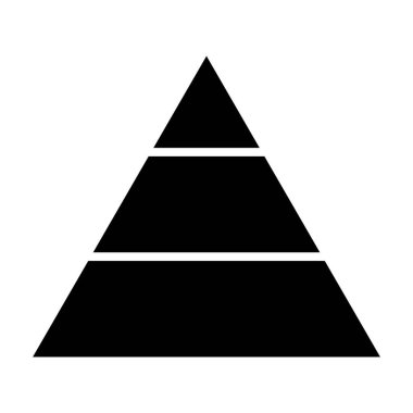 Piramit. Web simgesi basit illüstrasyon